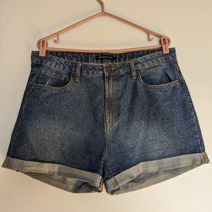 High Waist Jean Shorts